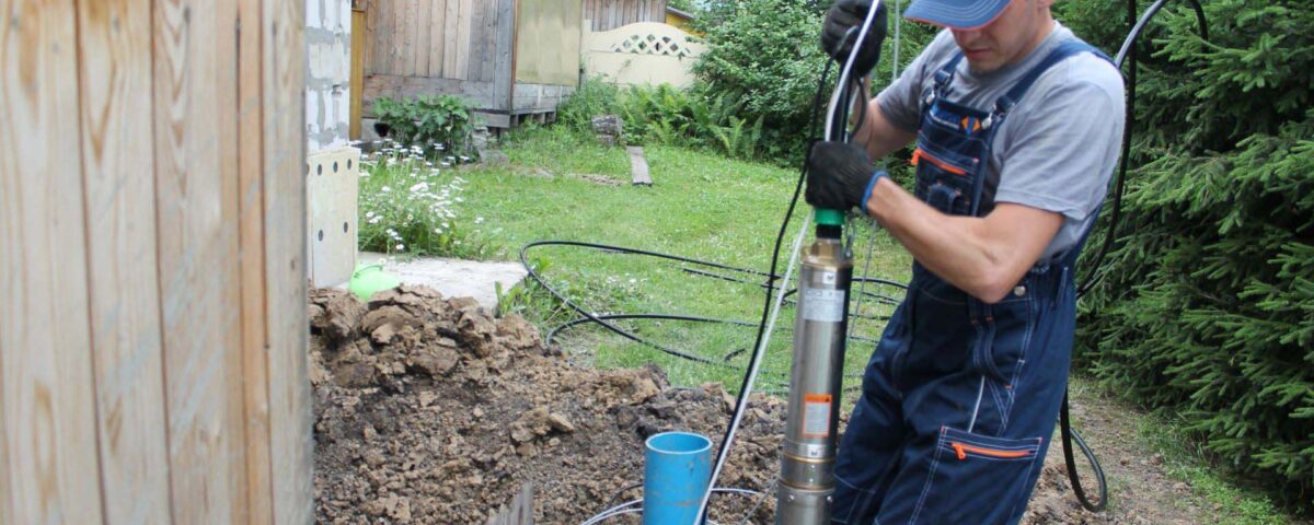 монтаж погружного насоса