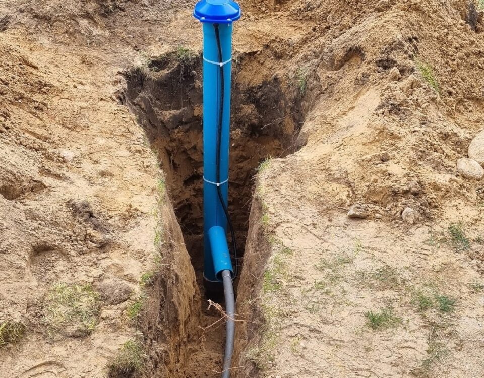 скважинный адаптер в земле